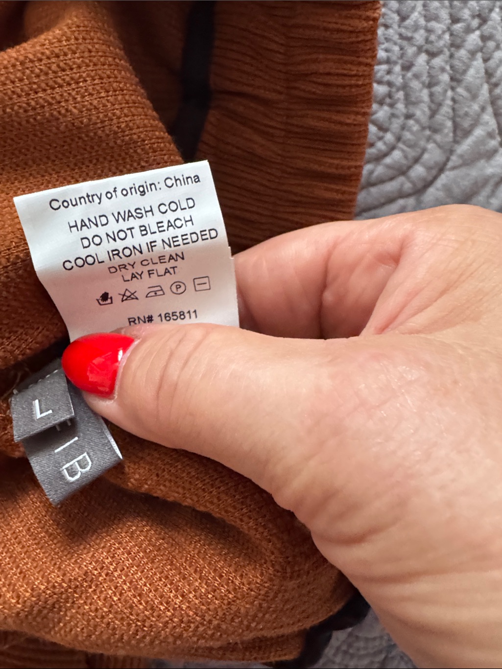 Wide-Leg Corduroy Pants In Burnt Orange — image 6 of 7